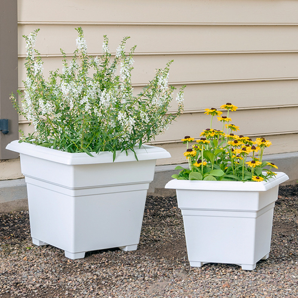 Countryside Tub Planter 18″ – White